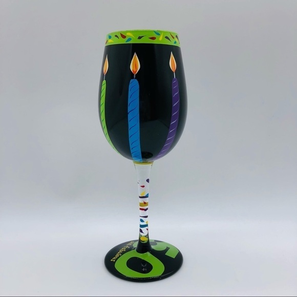 LOLITA 50TH BIRTHDAY 16 OUNCE WINE GLASS - Picture 1 of 11